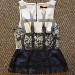 TIBI peplum top